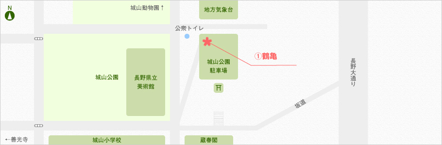 城山公園 花見茶屋マップ